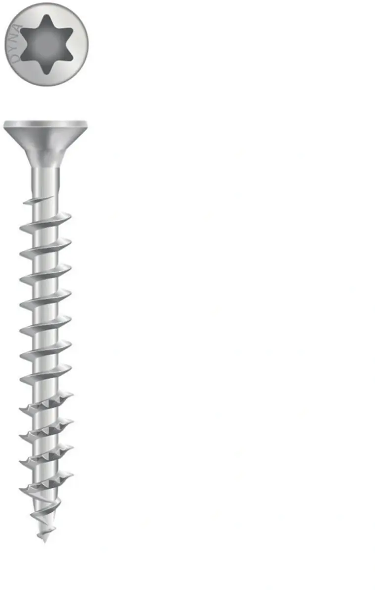 Dynaplus Beslagschroef VZ PK-8mm TX-20 4.5x45 - 200 Stuks - Zilver - afbeelding 6 van 6
