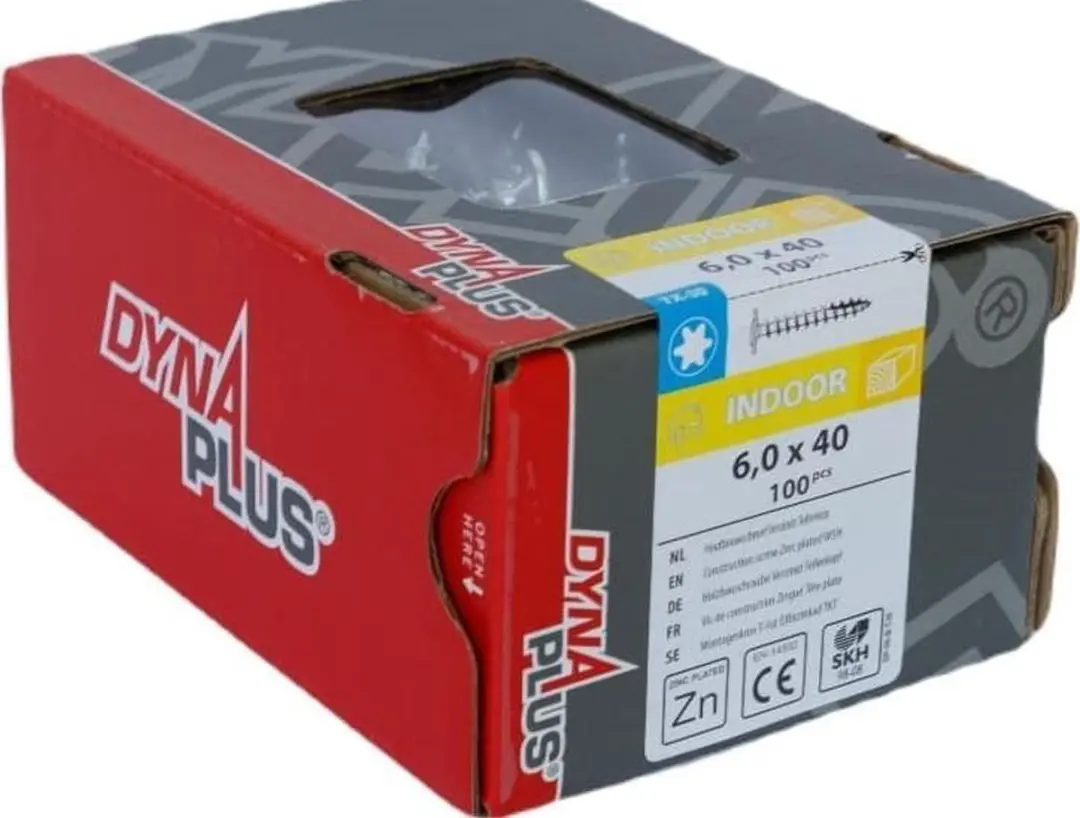 Dynaplus Torx 30 Tellerkop Schroeven 6x40mm - 100 Stuks - Verzinkt - afbeelding 5 van 5