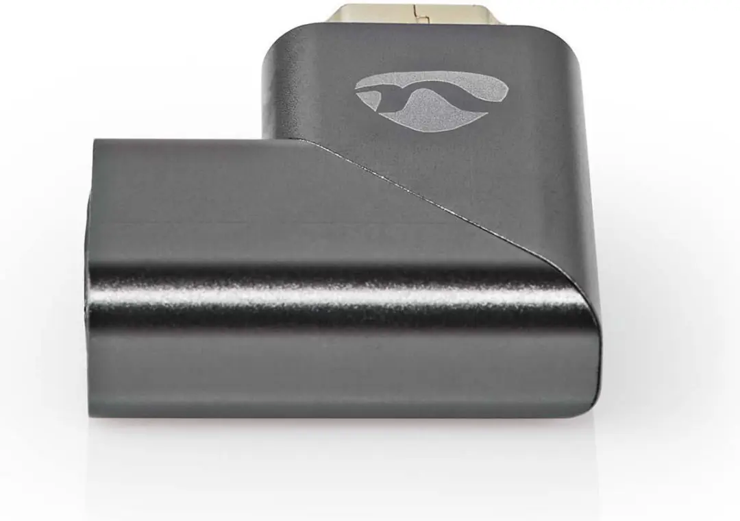 Nedis HDMI Adapter CVTB34904GY - Rechts Gehoekt - Verguld - Aluminium