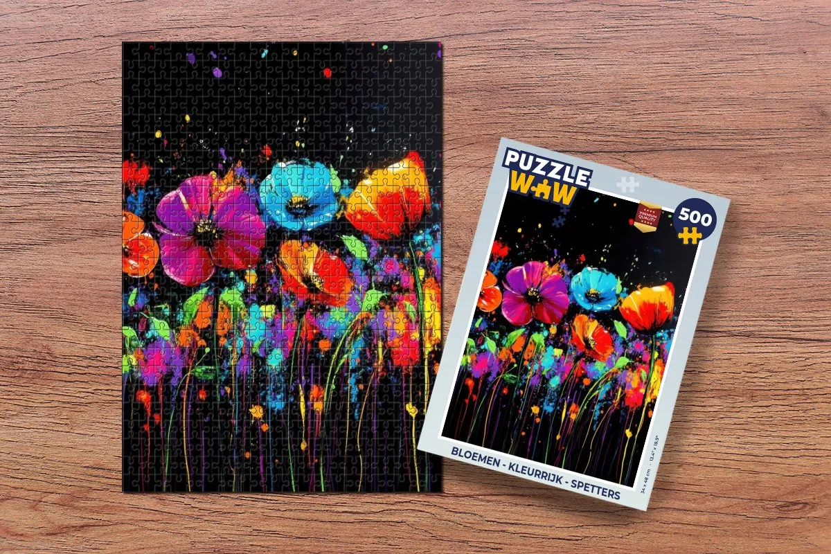PuzzleWow Bloemen Legpuzzel 500 Stuks - Kleurrijk