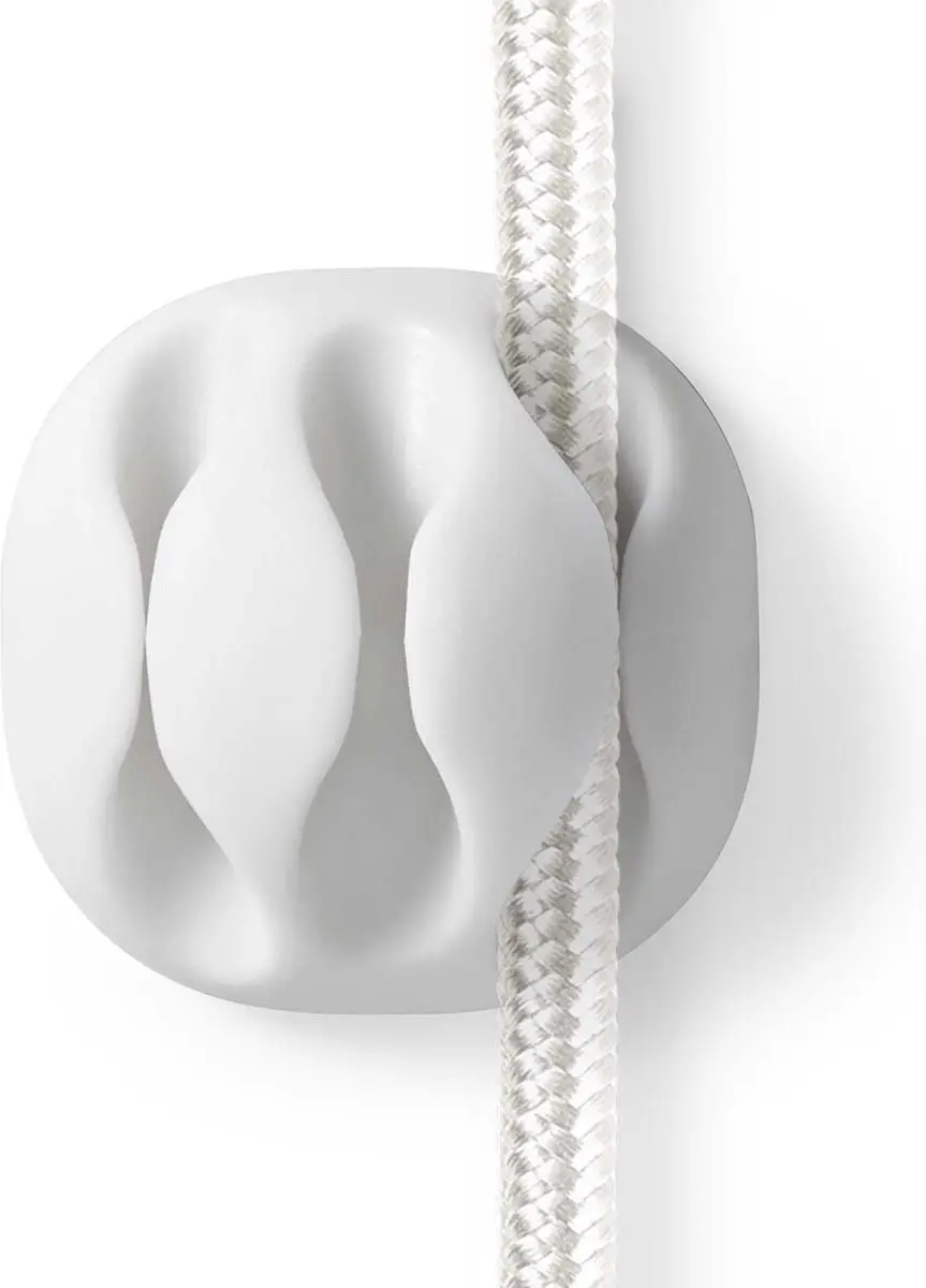 Nedis Kabelclip Click & Go 3 Sleuven - 4 Stuks - Wit - afbeelding 3 van 6