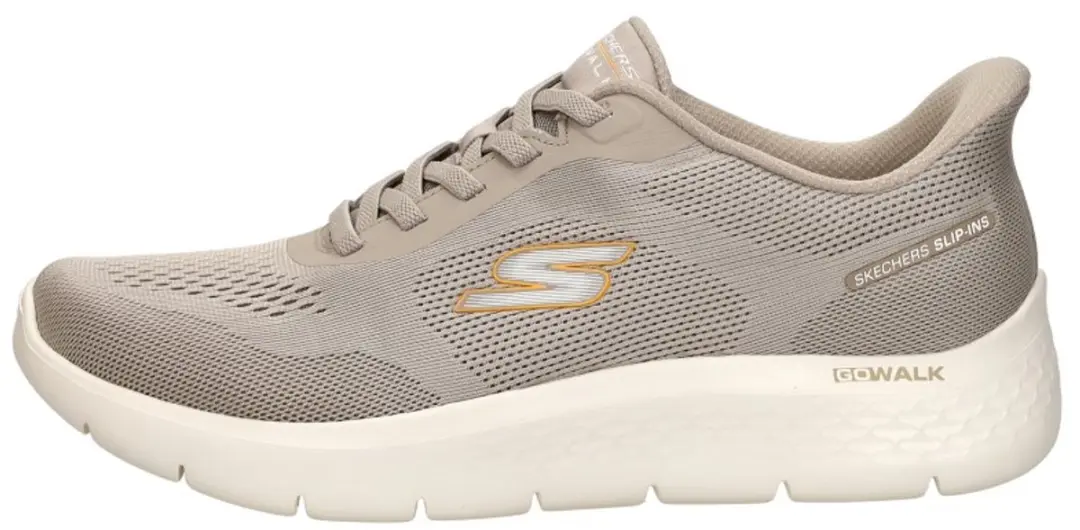 Skechers Go Walk Flex Instappers beige - Sneakers - Unisex - afbeelding 2 van 6