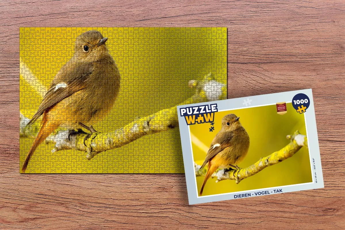 PuzzleWow Vogel Tak Legpuzzel 1000 Stuks - Multicolor