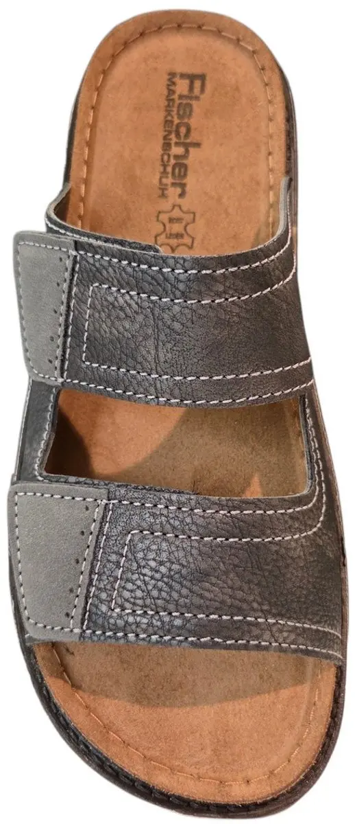 Fischer 566662 Slippers Grijs Leer - 42 - afbeelding 2 van 4