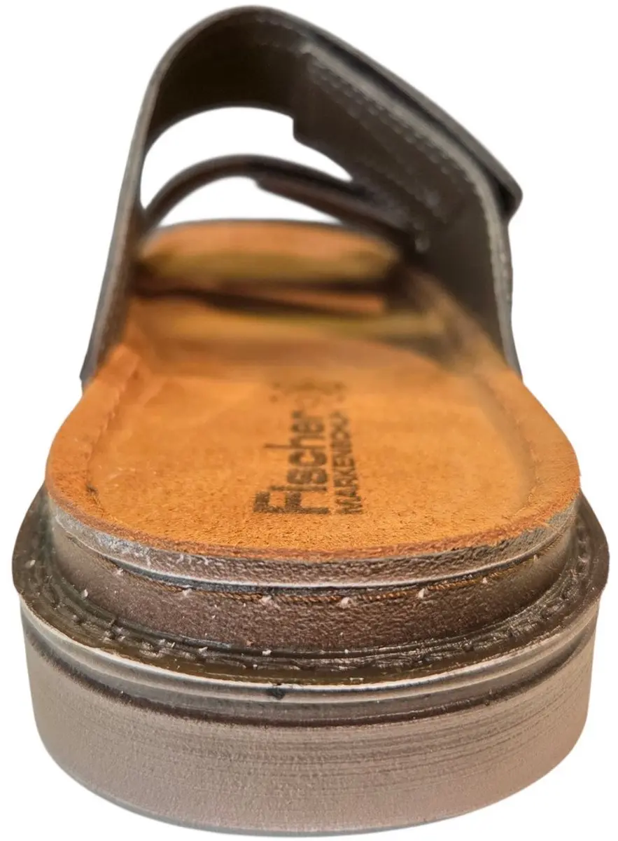 Fischer 566662 Slippers Grijs Leer - 42 - afbeelding 3 van 4