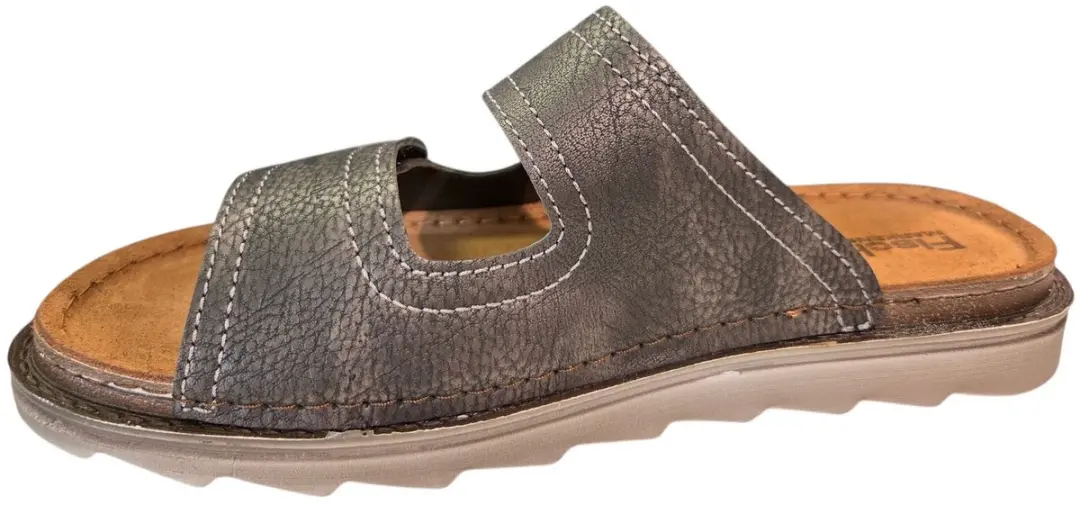 Fischer 566662 Slippers Grijs Leer - 42 - afbeelding 4 van 4