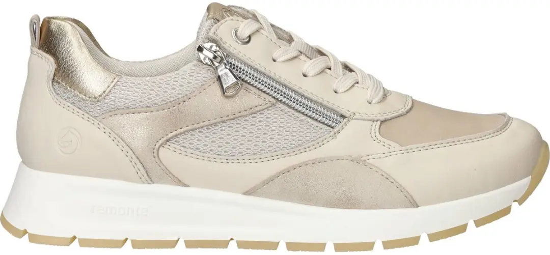 Remonte D2G11-60 Sneakers Beige Goud Leer Dames