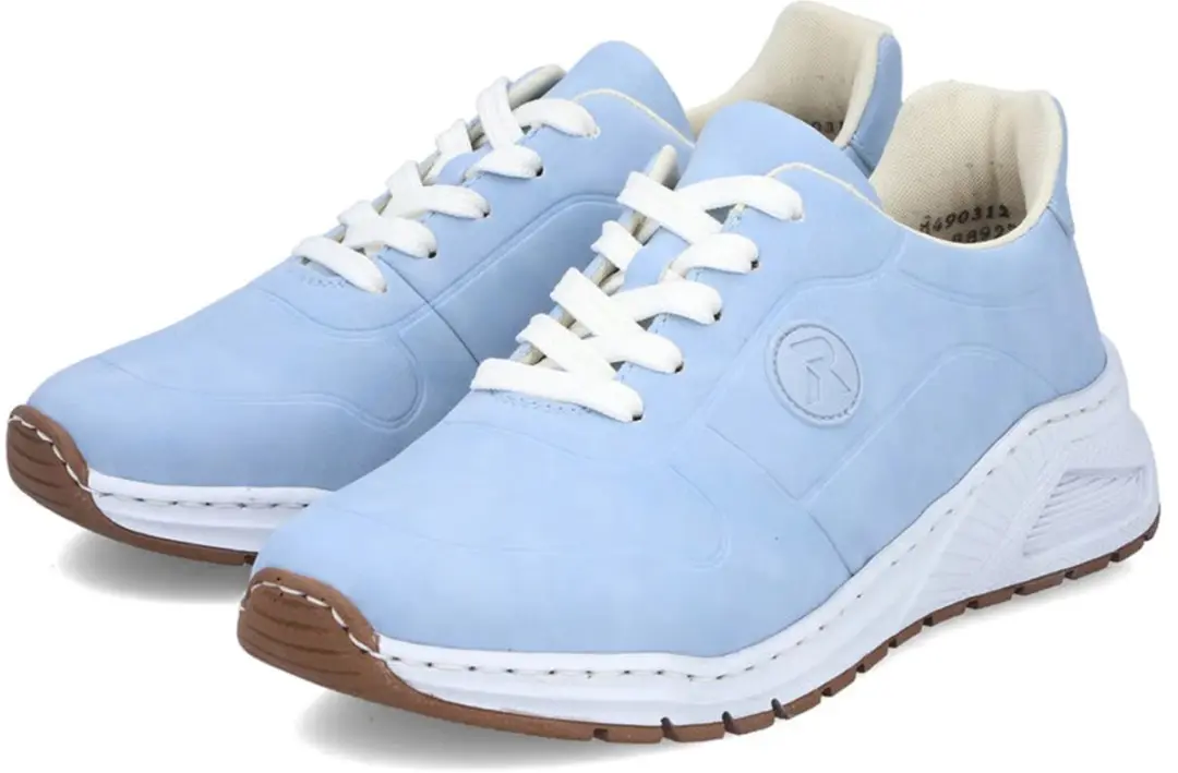 Rieker damesschoenen lage schoenen M4903-12 blauw extra breed