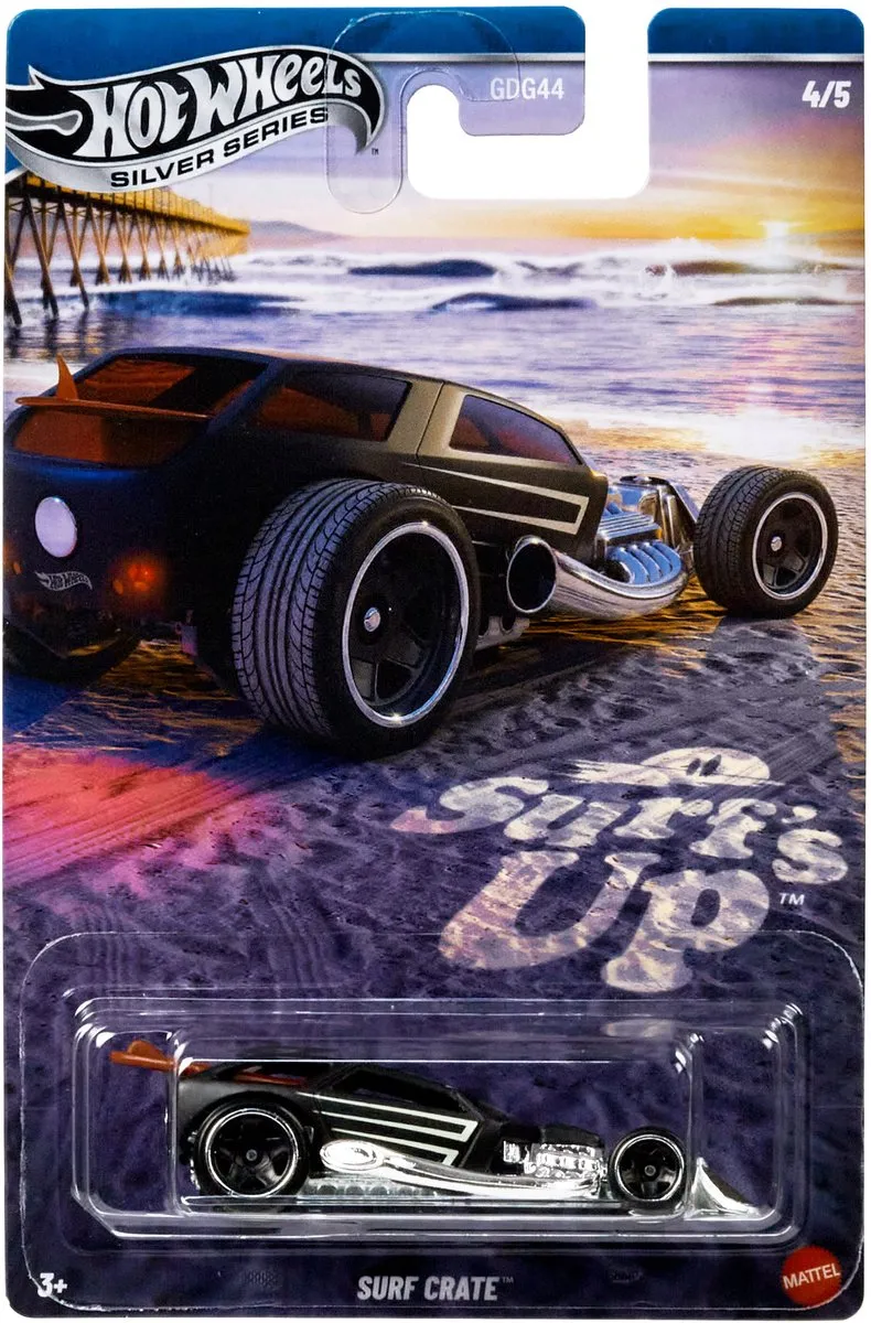 Hot Wheels Surf Crate Auto JCB68 - Zwart