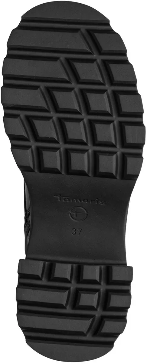 Tamaris Dames Enkellaarsjes 1-25220-47 - Zwart