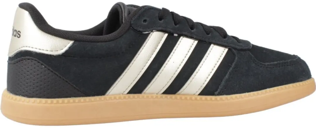adidas Women's Breaknet Sleek Sneaker Memory Foam Suede JR0685 zwart
