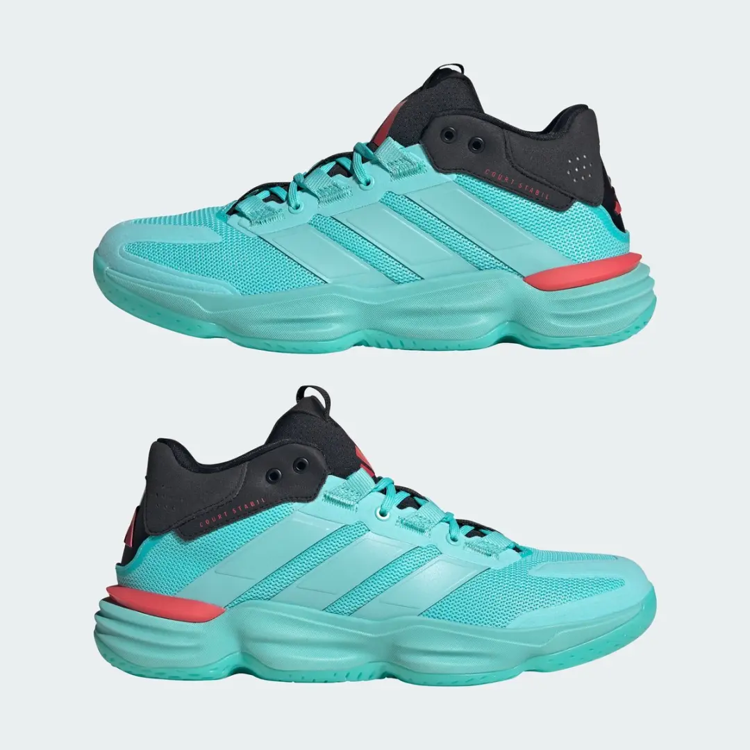 Adidas Performance Court Stabil NKV20 Indoor Schoenen - Heren - Turquoise - afbeelding 4 van 6