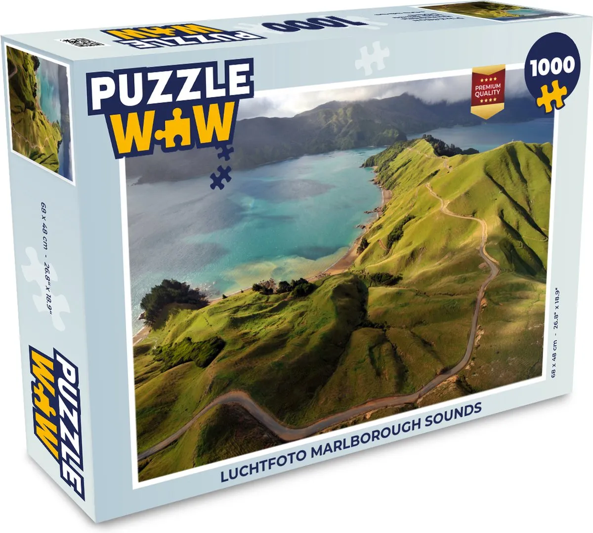 PuzzleWow Marlborough Sounds Legpuzzel 1000 Stuks - Multicolor