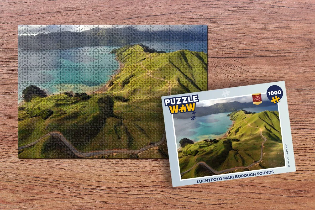 PuzzleWow Marlborough Sounds Legpuzzel 1000 Stuks - Multicolor