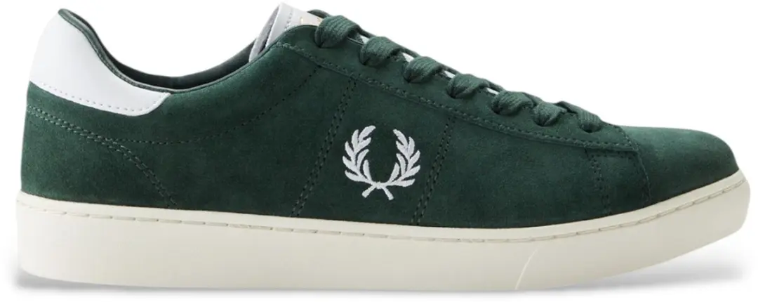 Fred Perry Groene leren Spencer instappers