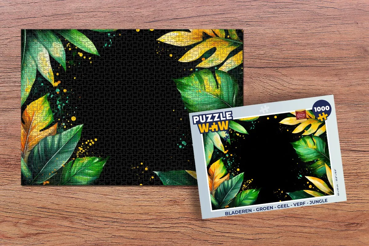PuzzleWow Legpuzzel 1000 Stuks - Jungle Graffiti