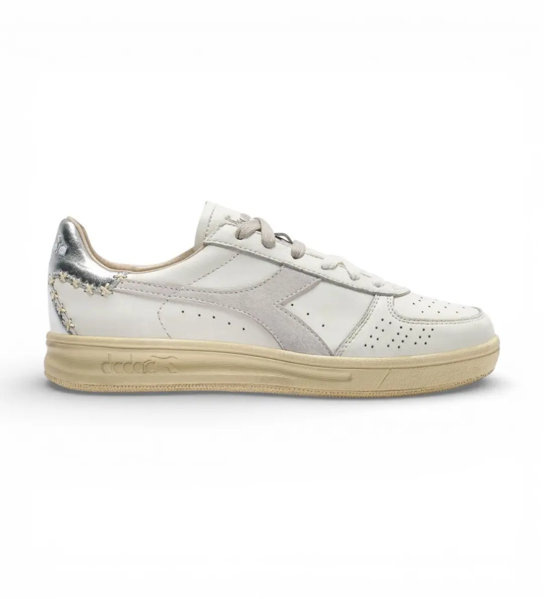 Diadora B.Elite X Stitch Leren Sneakers