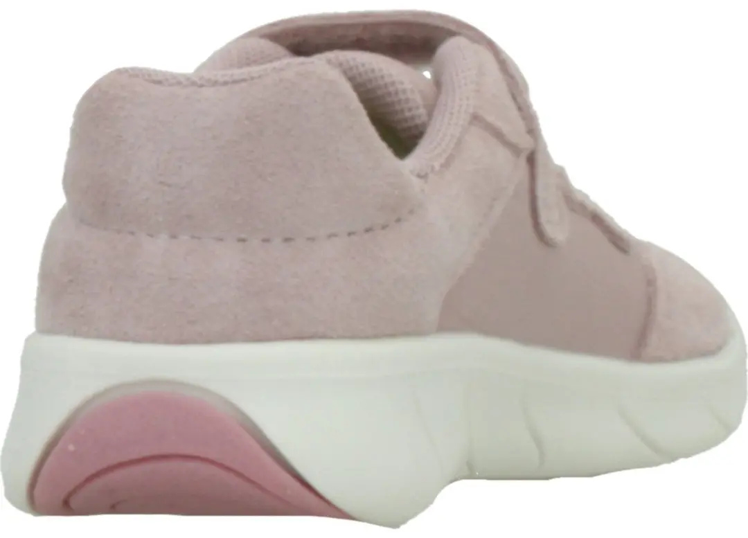 Geox Foot-Run Leren Sneakers - 27 - Oudroze/Wit