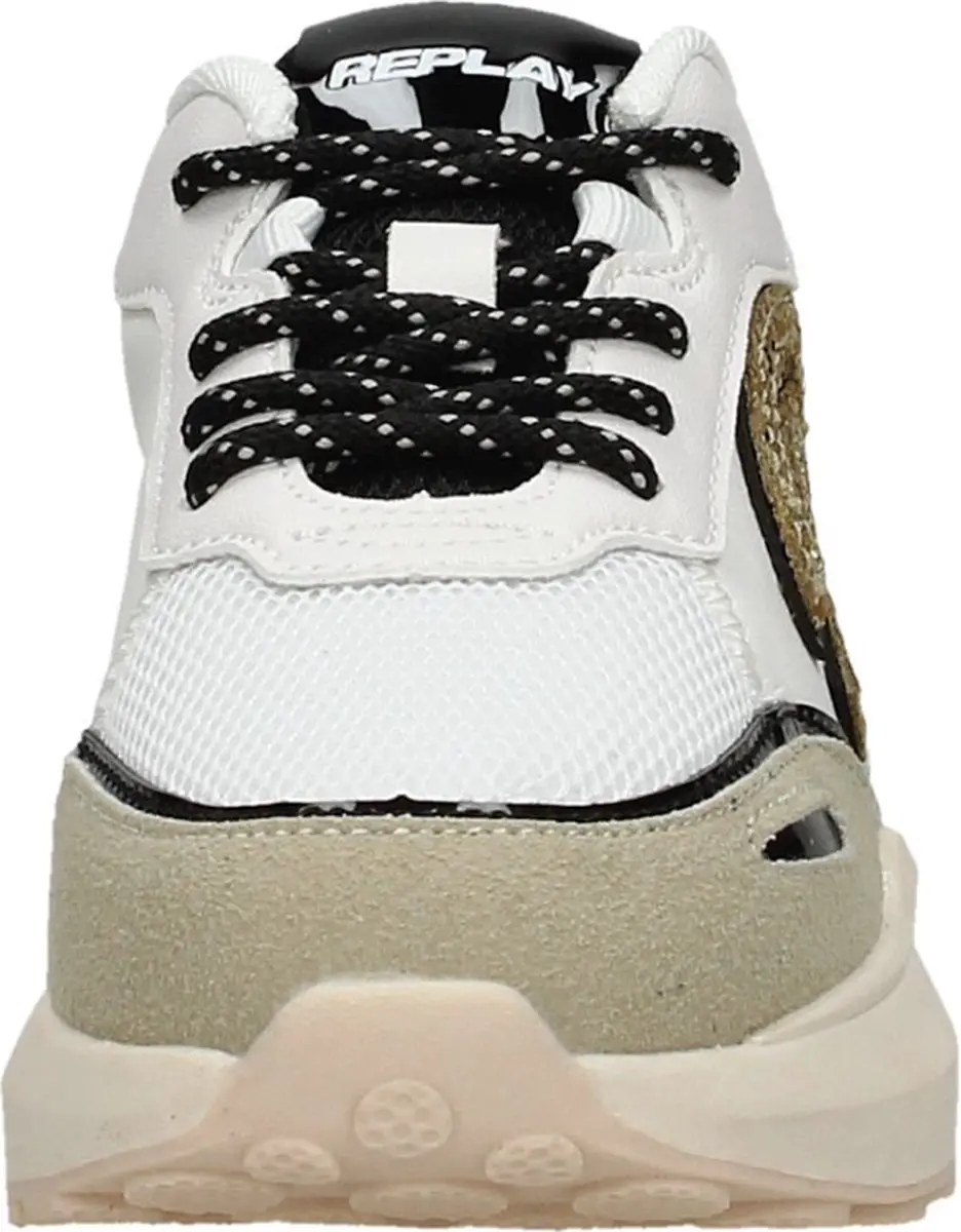 Replay Athena Jr-1 Lage sneakers - Meisjes - Beige - Maat 33 - afbeelding 3 van 6