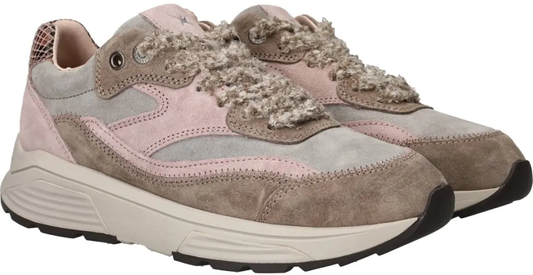 Xsensible Liberty Combi Dames Veterschoenen Taupe - Maat 41