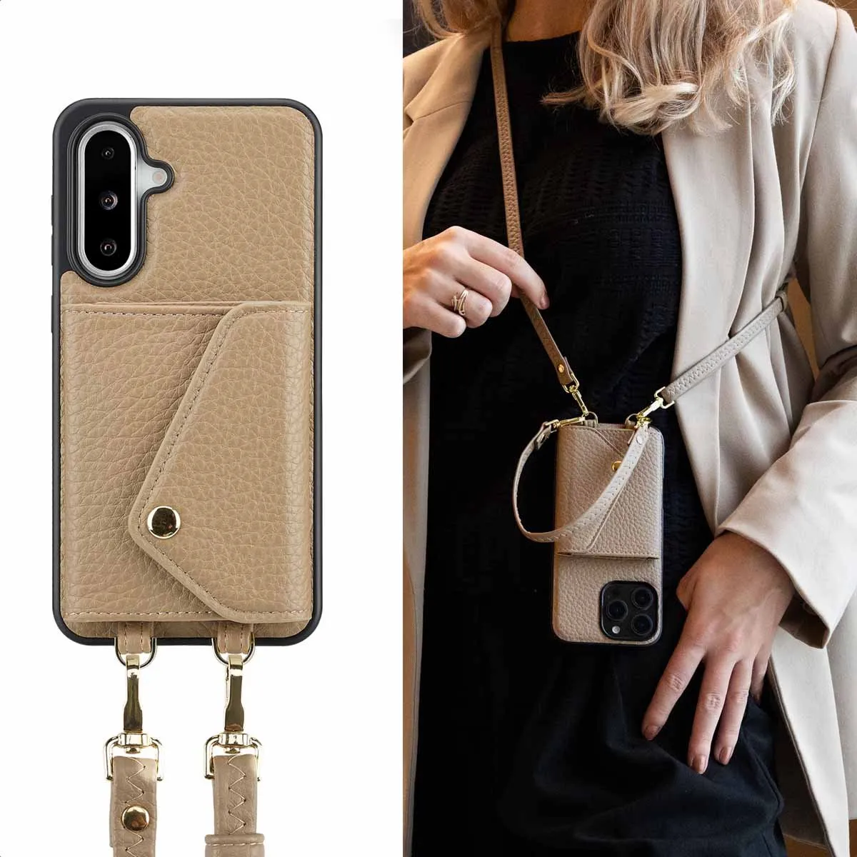 Selencia Sera Koordhoes Samsung Galaxy A36/A56 - Taupe