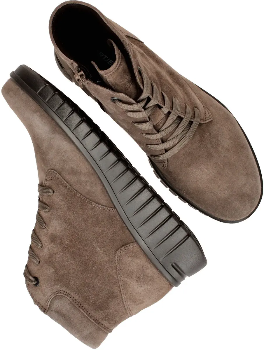 Hartjes - 172.2202/30 - Hoge sneakersVeterlaarzenDames veterschoenenDames sneakersHalf-hoge schoenen - Kleur: Taupe - Maat: 41 - afbeelding 6 van 6