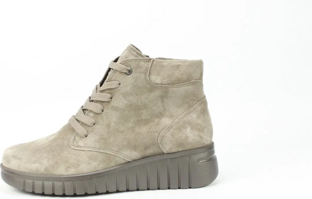 Hartjes - 172.2202/30 - Hoge sneakersVeterlaarzenDames veterschoenenDames sneakersHalf-hoge schoenen - Kleur: Taupe - Maat: 41 - afbeelding 5 van 6