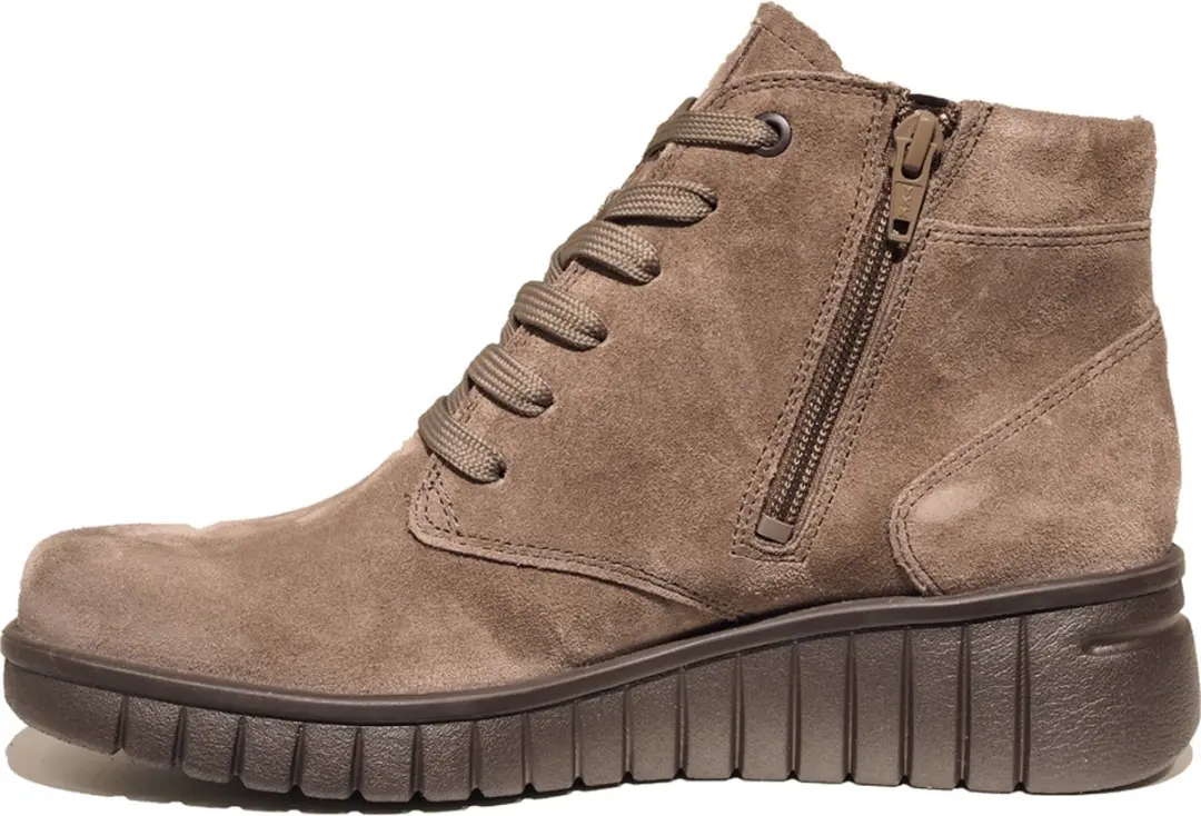 Hartjes - 172.2202/30 - Hoge sneakersVeterlaarzenDames veterschoenenDames sneakersHalf-hoge schoenen - Kleur: Taupe - Maat: 41 - afbeelding 2 van 6