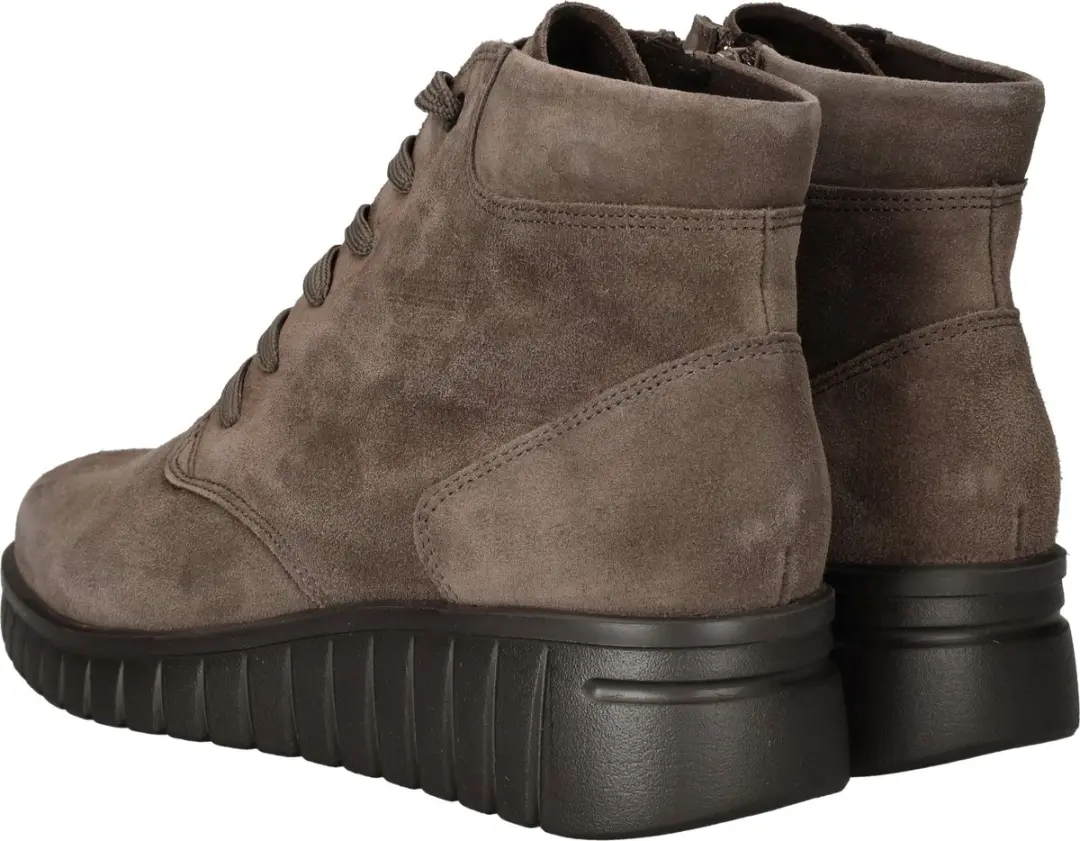 Hartjes - 172.2202/30 - Hoge sneakersVeterlaarzenDames veterschoenenDames sneakersHalf-hoge schoenen - Kleur: Taupe - Maat: 41 - afbeelding 4 van 6