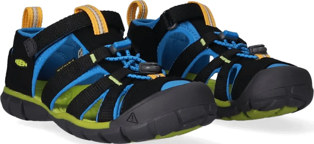 Keen Seacamp II Sandalen - Maat 25/26 - Zwart/Brilliant Blue
