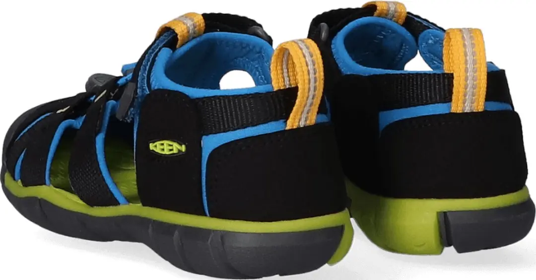 Keen Seacamp II Sandalen - Maat 25/26 - Zwart/Brilliant Blue