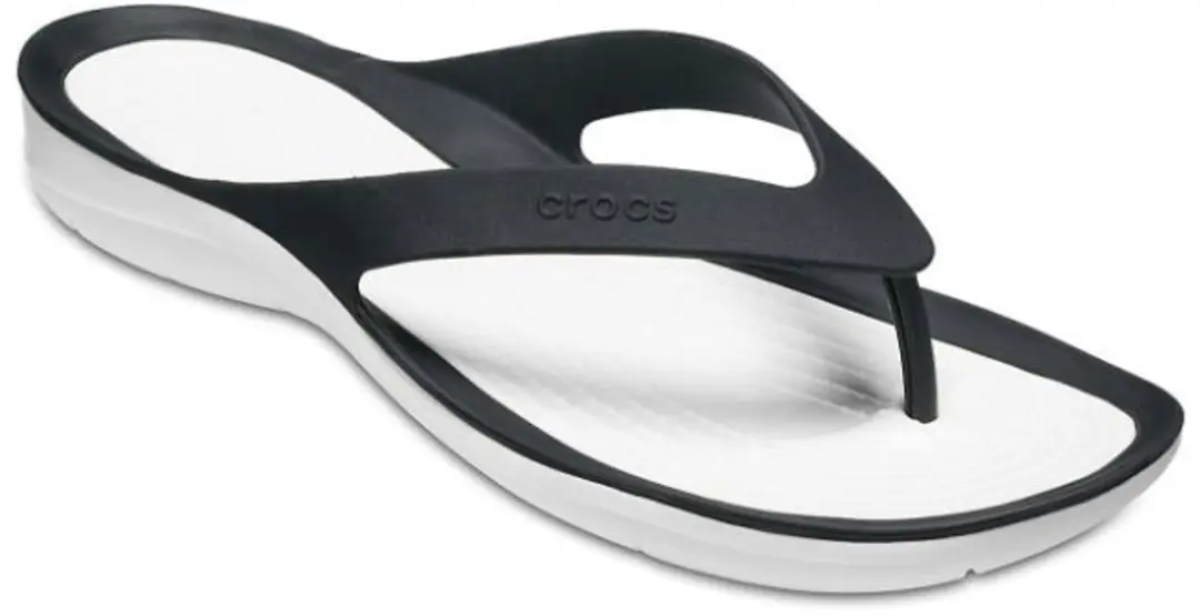 Crocs- Swiftwater Flip Zwart/Wit Maat 33/34 US/4