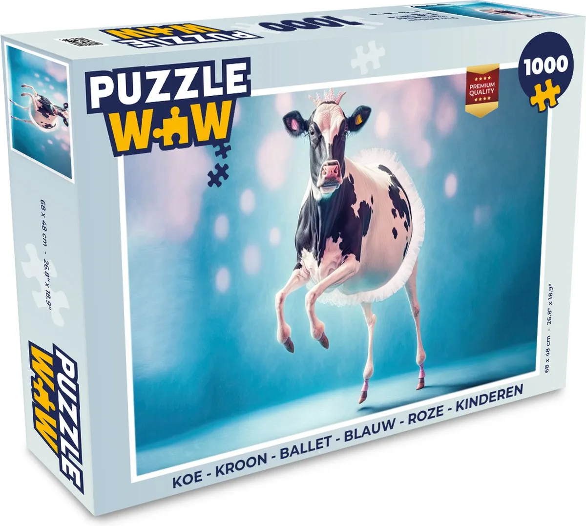 PuzzleWow Kroon Ballet Puzzel 1000 Stuks - Multicolor