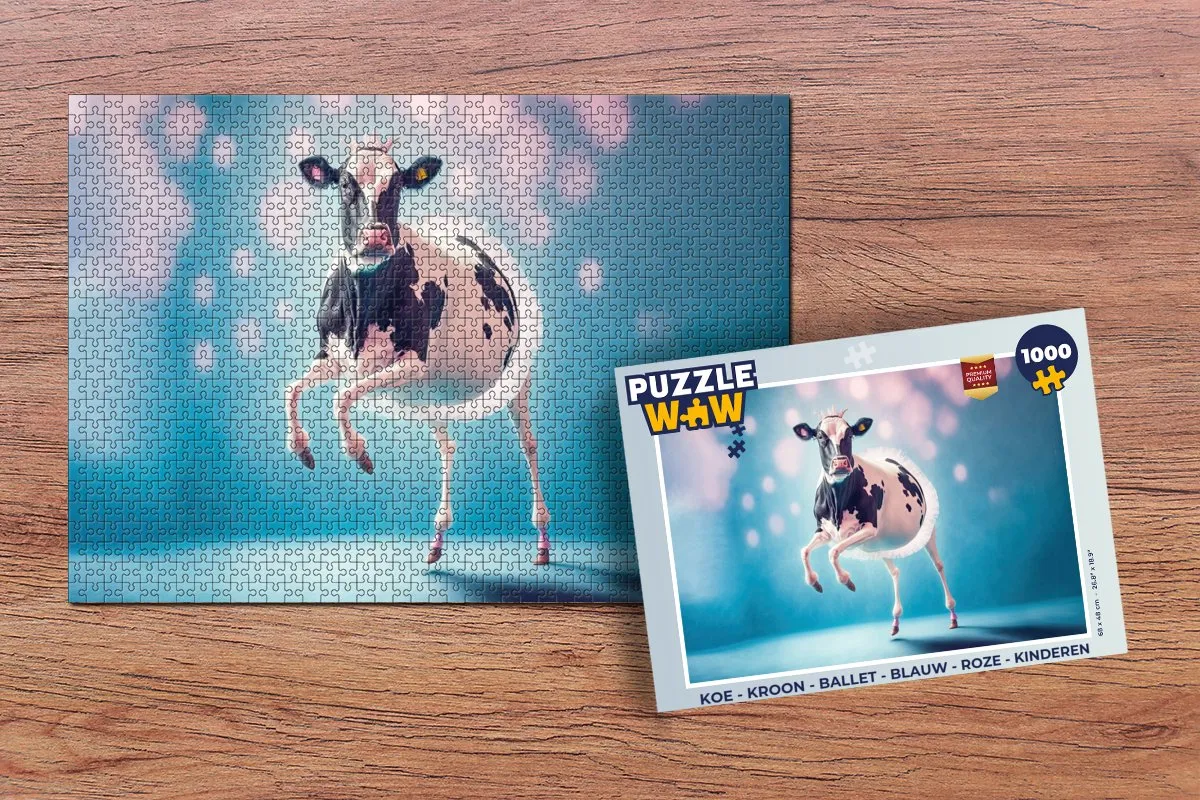 PuzzleWow Kroon Ballet Puzzel 1000 Stuks - Multicolor
