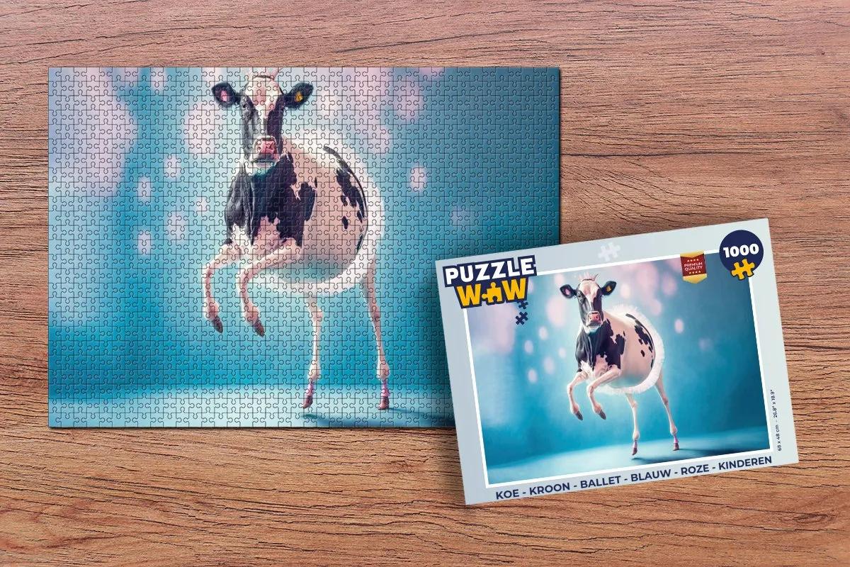 PuzzleWow Kroon Ballet Puzzel 1000 Stuks - Multicolor
