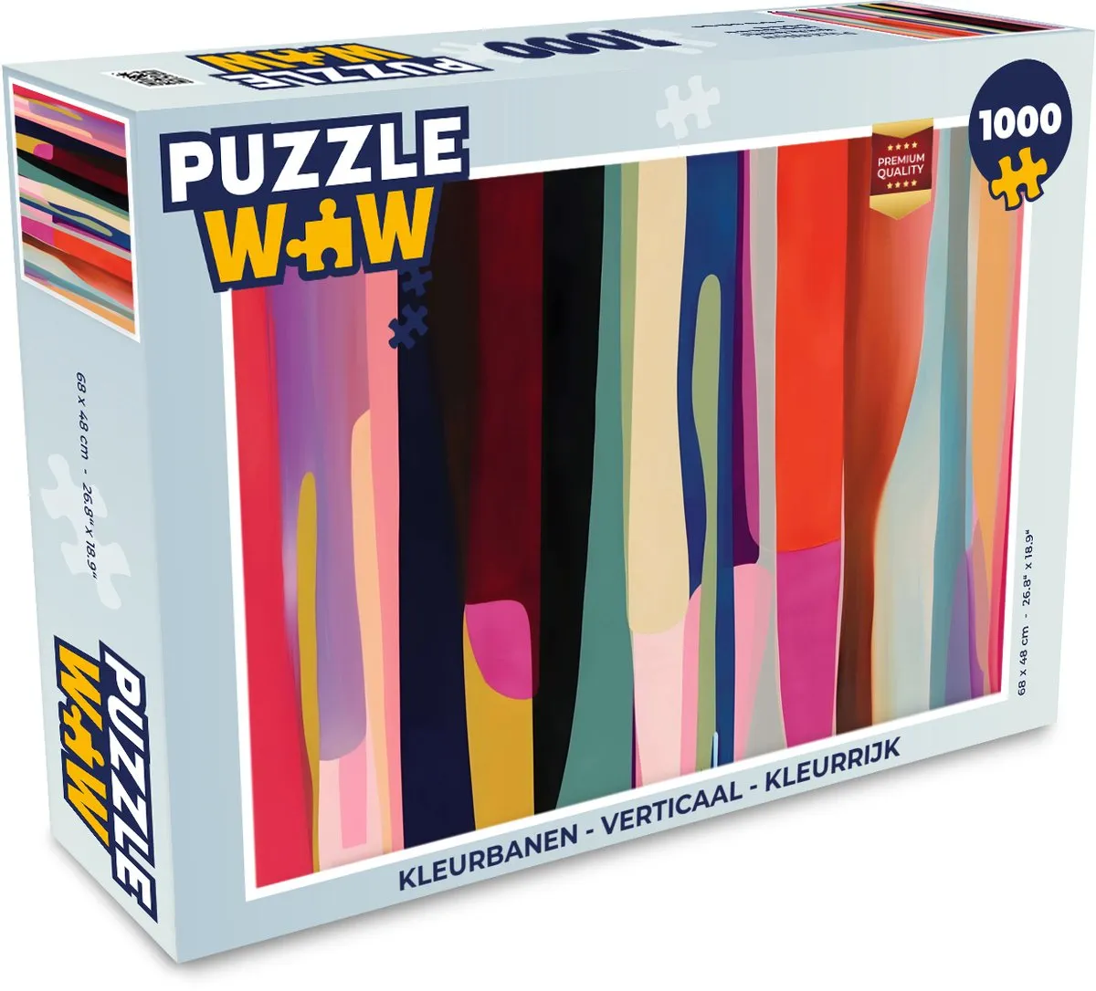 PuzzleWow Kleurbanen Legpuzzel 1000 Stuks - MPN 8721406832416