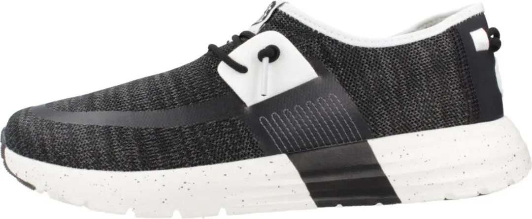 HEYDUDE - Sirocco Sport Mode Heren Sneakers Black/White - Maat 44