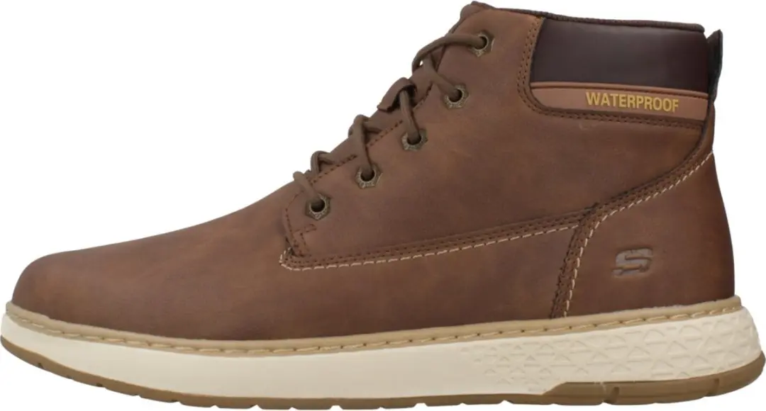 Skechers GARLAN DENO Heren Veterschoenen - Bruin - afbeelding 3 van 6