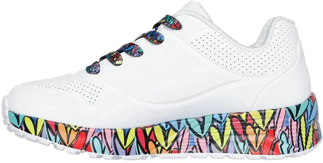 Skechers Uno Lite-Subtle Love Meisjestrainers 314088L - 30 - Wit/Multi