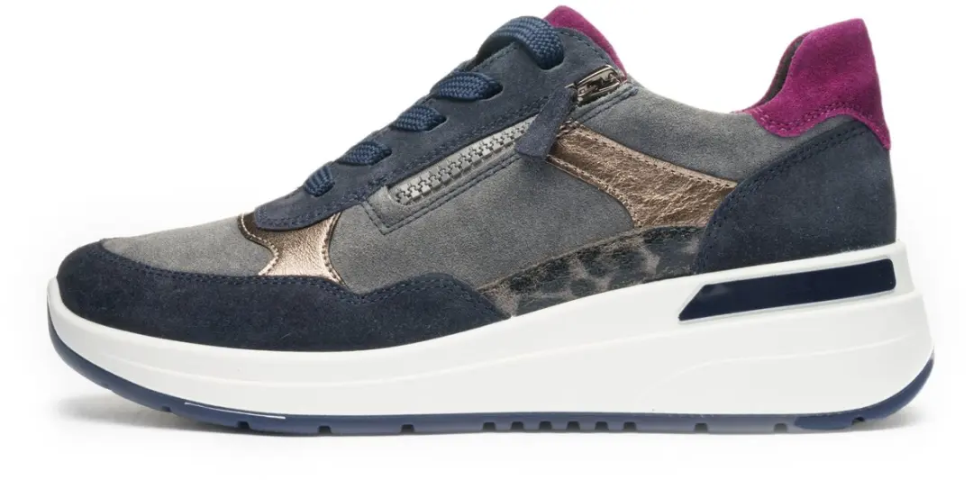 Ara Garda Sneaker - 40 - Grijs/Blauw