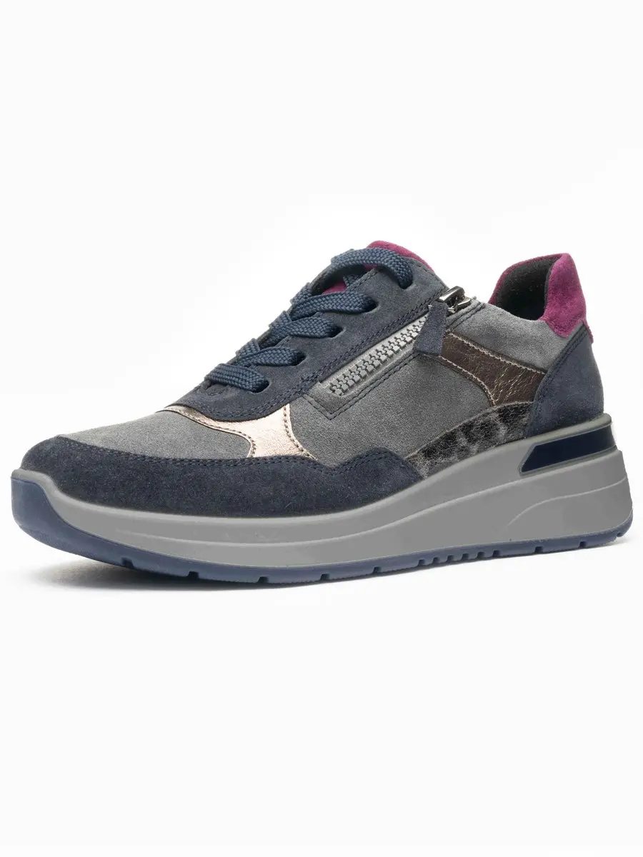 Ara Garda Sneaker - 40 - Grijs/Blauw