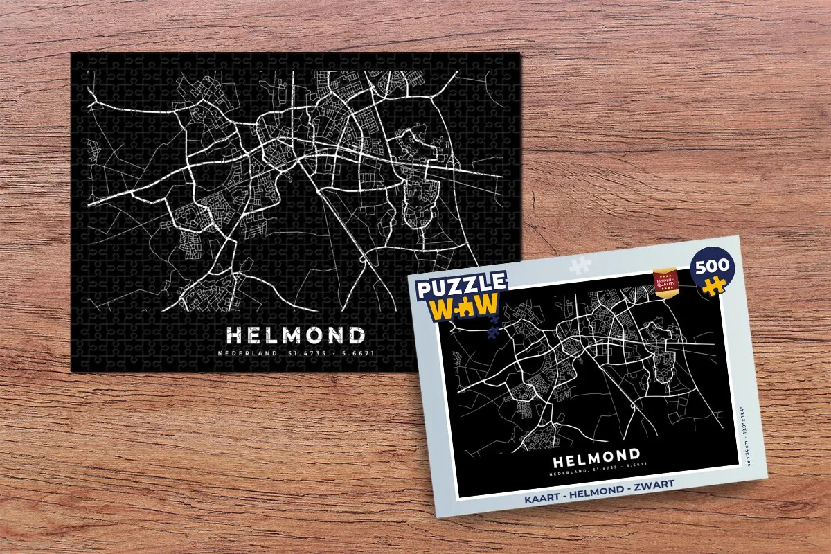 PuzzleWow Helmond Legpuzzel 500 Stuks - Multicolor