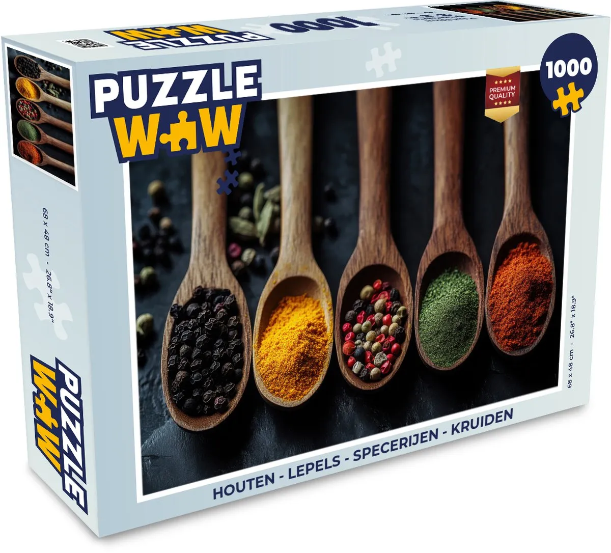 PuzzleWow Houten Lepels & Kruiden Puzzel 1000 Stuks