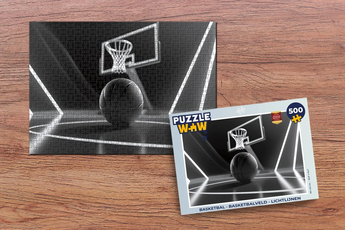 PuzzleWow Basketbal Puzzel 500 Stuks - MPN 8721373925944