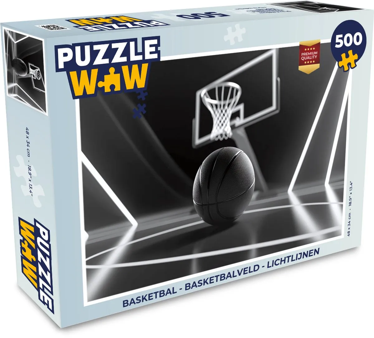 PuzzleWow Basketbal Puzzel 500 Stuks - MPN 8721373925944