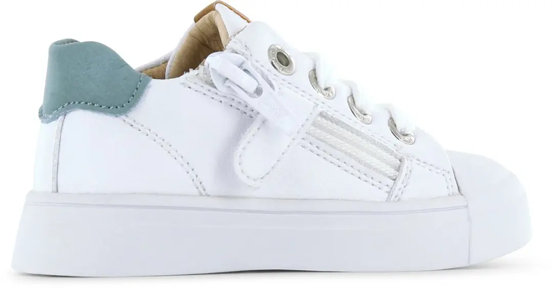 Shoesme Witte Sneaker Met Stripings