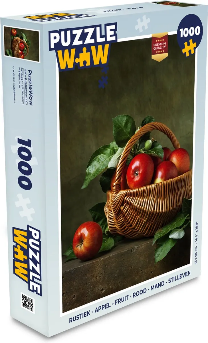 PuzzleWow Rustiek Appel Legpuzzel 1000 Stuks - Multicolor