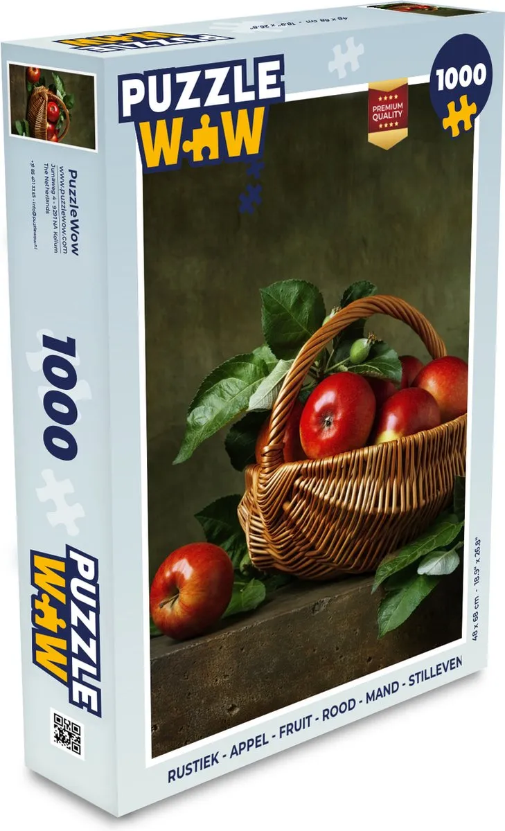 PuzzleWow Rustiek Appel Legpuzzel 1000 Stuks - Multicolor