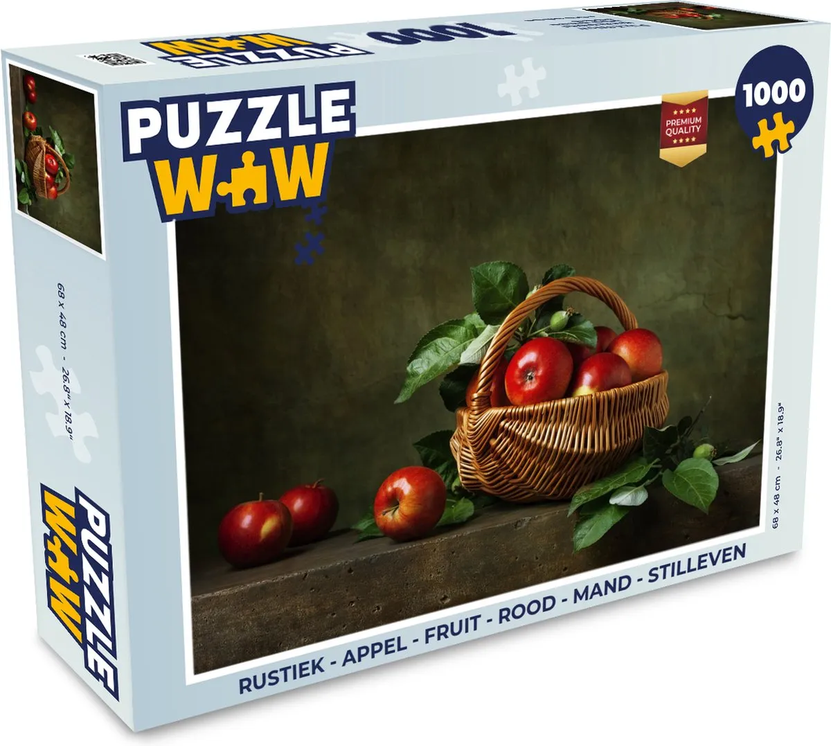 PuzzleWow Rustiek Appel Legpuzzel 1000 Stuks - Multicolor