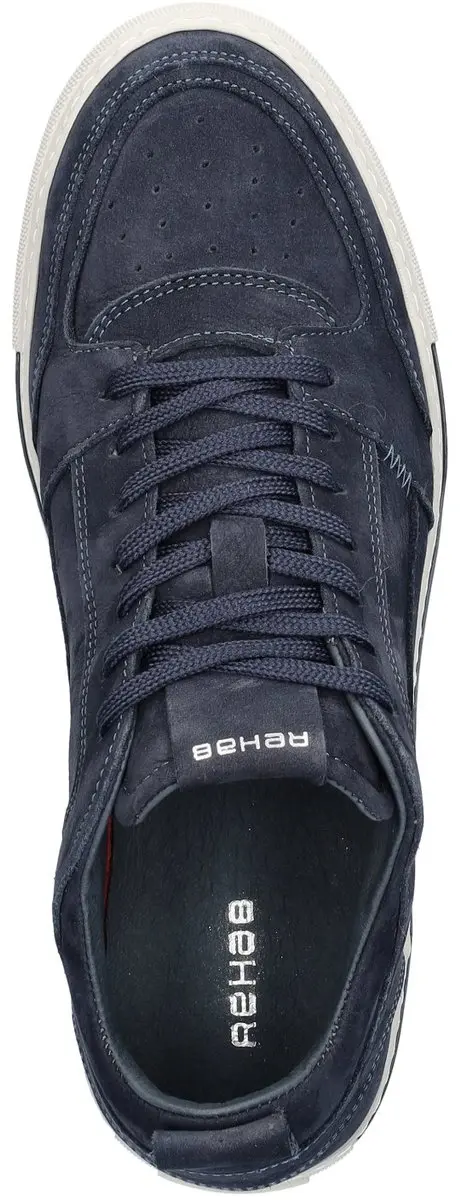 Rehab Creon Nubuck Heren Sneaker - Donkerblauw 46 - afbeelding 5 van 6